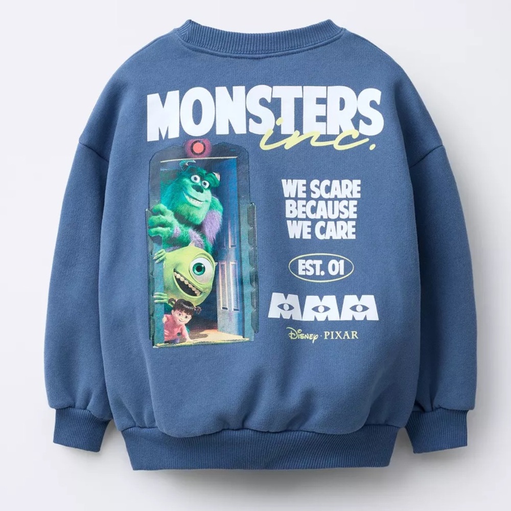 Zara Blue Monsters Inc. Kids Sweater